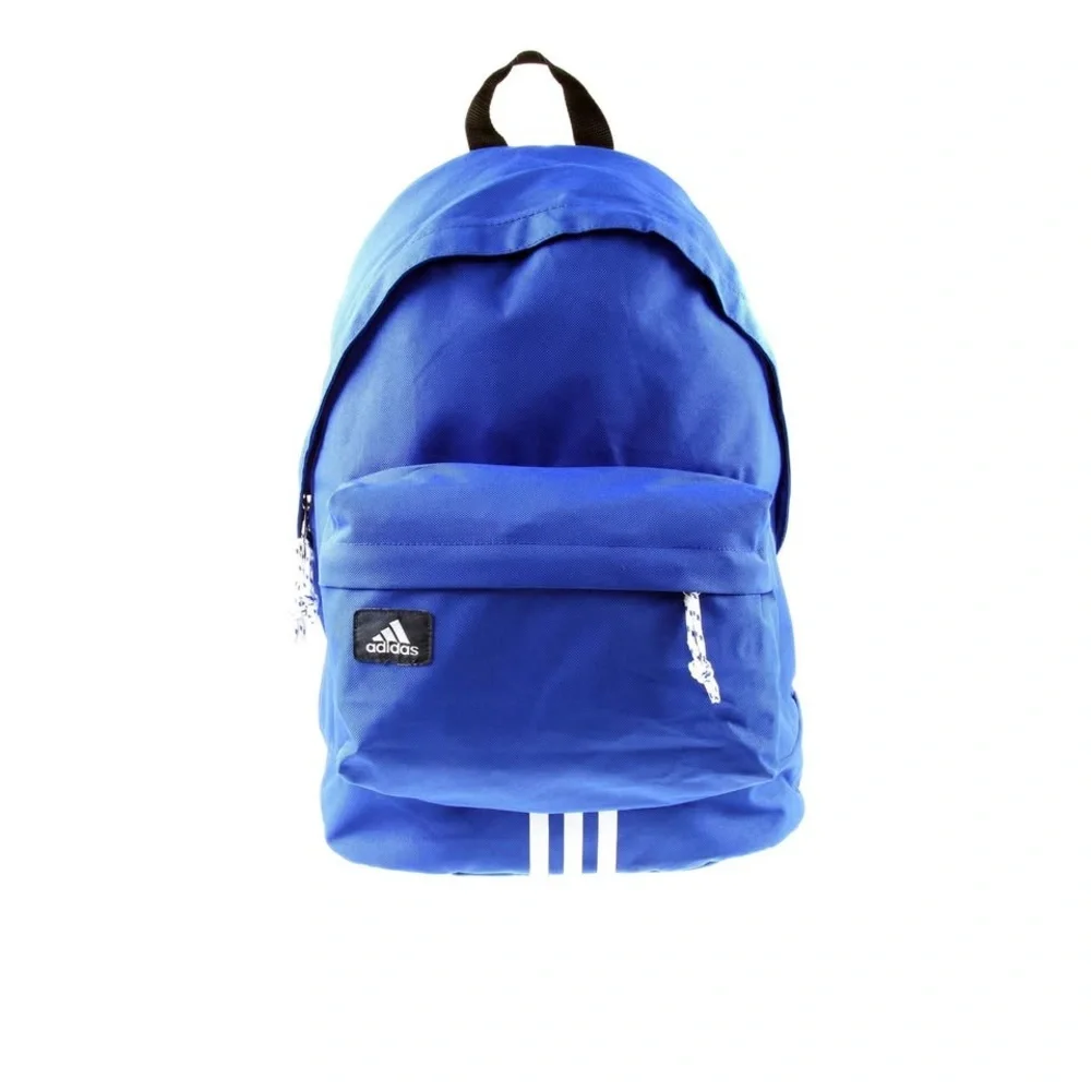 Backpack Unisex Blue EUC Three-stripe detail
